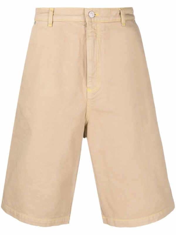 Kenzo logo-patch cotton cargo shorts - Neutrals