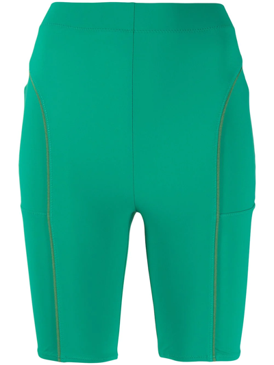 Jacquemus Le Short Tuba High-rise Biker Shorts In Green