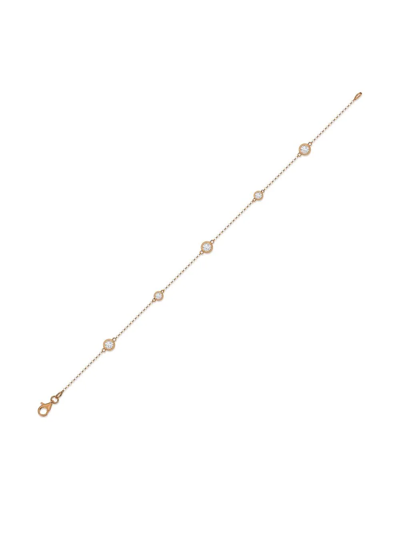 Pragnell 18kt Rose Gold Sundance Diamond Bracelet In Pink