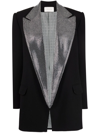 LOULOU CRYSTAL-EMBELLISHED SINGLE-BREASTED BLAZER