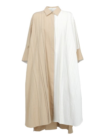 Pre-owned Joseph Women's Dresses -  - In Beige, White Cotton