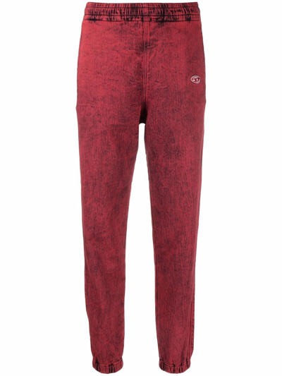 Diesel D-lab Jogger Tapered-leg Trousers In Rot