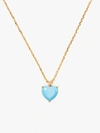 Kate Spade My Love December Heart Pendant In Turquoise