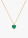 Kate Spade My Love May Heart Pendant Necklace In Emerald