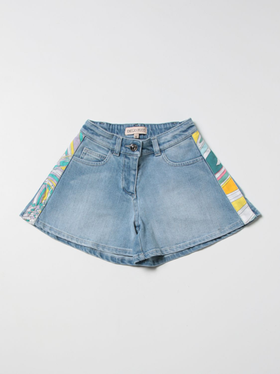 Pucci Denim Shorts Girl In Denim