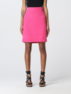 Helmut Lang Pink Mini Skirt With Elastic Waistband In Baby Pink