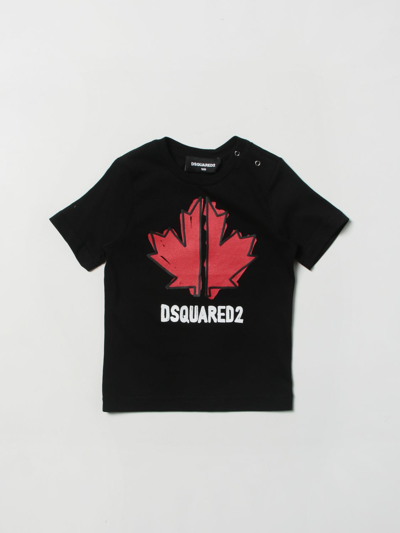 Dsquared2 Junior Babies' T-shirt In Cotton With Logo In Black