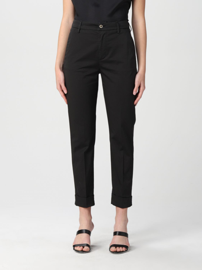 Dondup Trousers In Cotton Blend In Black