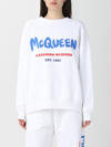 Alexander Mcqueen Alexander Mc Queen Graffiti Sweatshirt In White