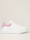 Alexander Mcqueen Leather Trainers In Lilac