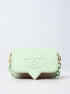 Chiara Ferragni Eyelike  Bag In Synthetic Leather In Green