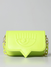 Chiara Ferragni Eyelike  Bag In Synthetic Leather In Lime