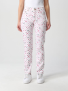 Chiara Ferragni Rainbow-print High-waisted Jeans In Multicolor