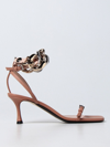 N°21 N ° 21 LEATHER SANDAL WITH CHAIN DETAIL,C82187080