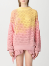Attico Gradient-effect Oversized Jumper In Multicolor