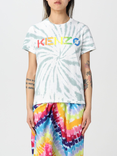 KENZO T恤 KENZO 女士 颜色 薄荷绿,c87899077