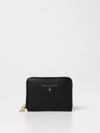 Patrizia Pepe Logo-lettering Pebble Wallet In Black