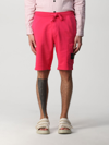 Stone Island Cargo Bermuda Shorts Shorts In Fuchsia