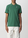 K-way Vincent Contrast Stretch Polo In Green