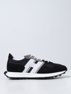 Hogan Low-top Sneakers H601 Suede In Black