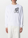 Hogan Cotton Sweatshirt With Logo Patch In White