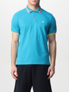 PEUTEREY POLO SHIRT PEUTEREY MEN COLOR TURQUOISE,c83683008