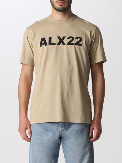 Alyx Cotton T-shirt With Logo In Beige