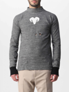 Maison Margiela Distressed High-neck Jumper In Grey