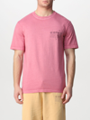 Diadora Palette Manifesto T-shirt In Cotton With Logo In Pink