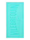 Vilebrequin Cotton Jacquard Logo Towel In Nenuphar