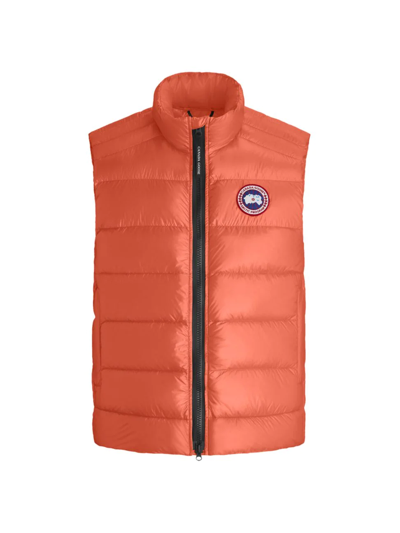 Canada Goose Men's Crofton Down Puffer Vest In Signal Orange