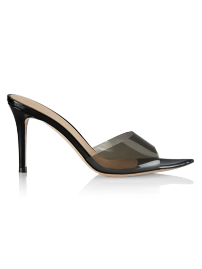 Gianvito Rossi Pointed Plexiglass Sandals With 85mm Heel Height In Black