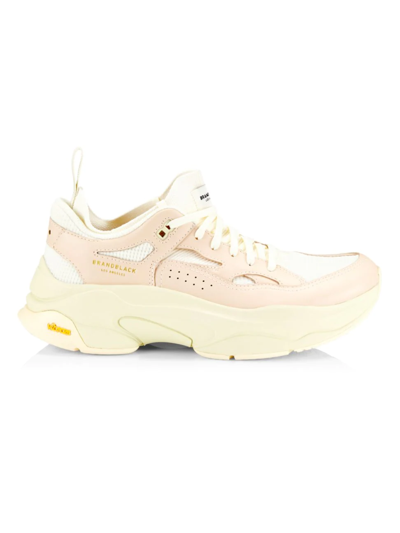 Brandblack Women's Saga Mix-media Chunky Sneakers In White Pink