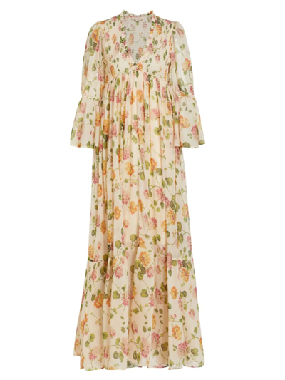 Bytimo Chiffon Maxi Dress In Light Hortensia | ModeSens