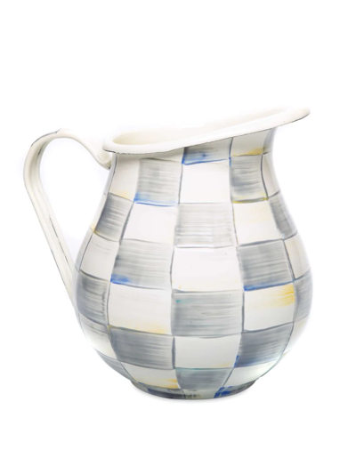 Mackenzie-childs Sterling Check Enamel Pitcher