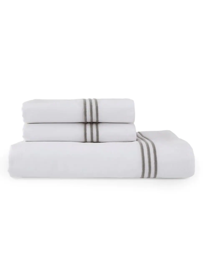 Downtown Company Madison 4-piece Sheets Set In White Grey