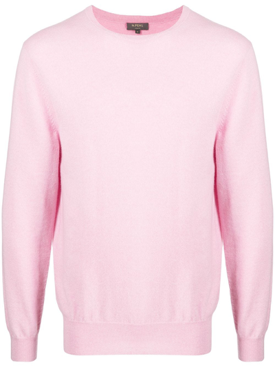N•peal Crew Neck Cashmere Jumper In Pink