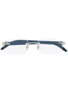 CARTIER RIMLESS SQUARE-FRAME GLASSES