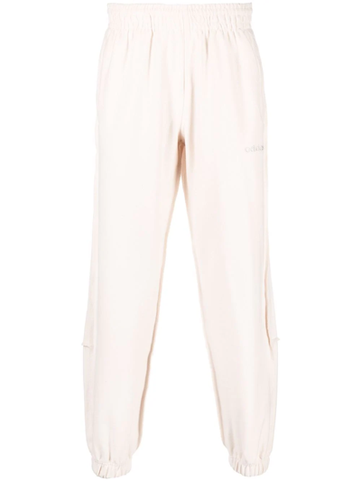 Adidas Originals Loopback Tapered Track Pants In Nude