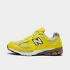 New Balance 2002r Low-top Sneakers In Sulfur Yellow/silver Metallic