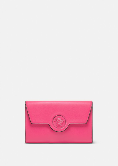 Versace La Medusa Crossbody Bag, Female, Fuchsia, One Size In Fuchsia