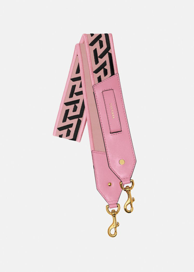 Versace La Greca Signature Bag Strap, Female, Pink, One Size