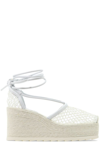 BOTTEGA VENETA BOTTEGA VENETA SQUARE TOE WEDGE SANDALS