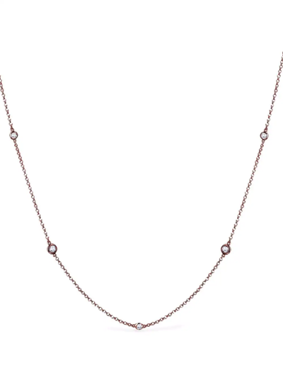 Pragnell 18kt Rose Gold Sundance Diamond Necklace In Rosa