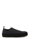 Ann Demeulemeester Black Siru Low-top Boxing Sneakers In Grey,black