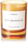 BYREDO Cotton Poplin scented candle, 240g