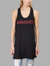 MARCELO BURLON COUNTY OF MILAN BLACK DOLORES TANK TOP