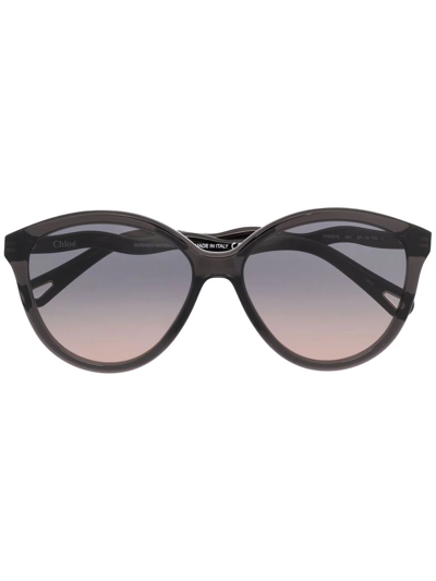 Chloé Cat-eye Gradient Sunglasses In Grey