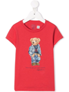 Polo Ralph Lauren Polo Bear-print Short-sleeved T-shirt In Red
