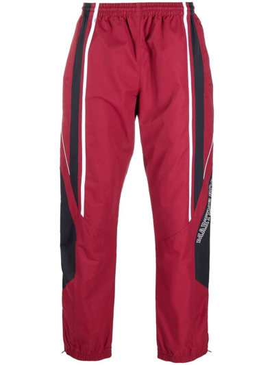 Martine Rose Side Stripe Track Pants In Red